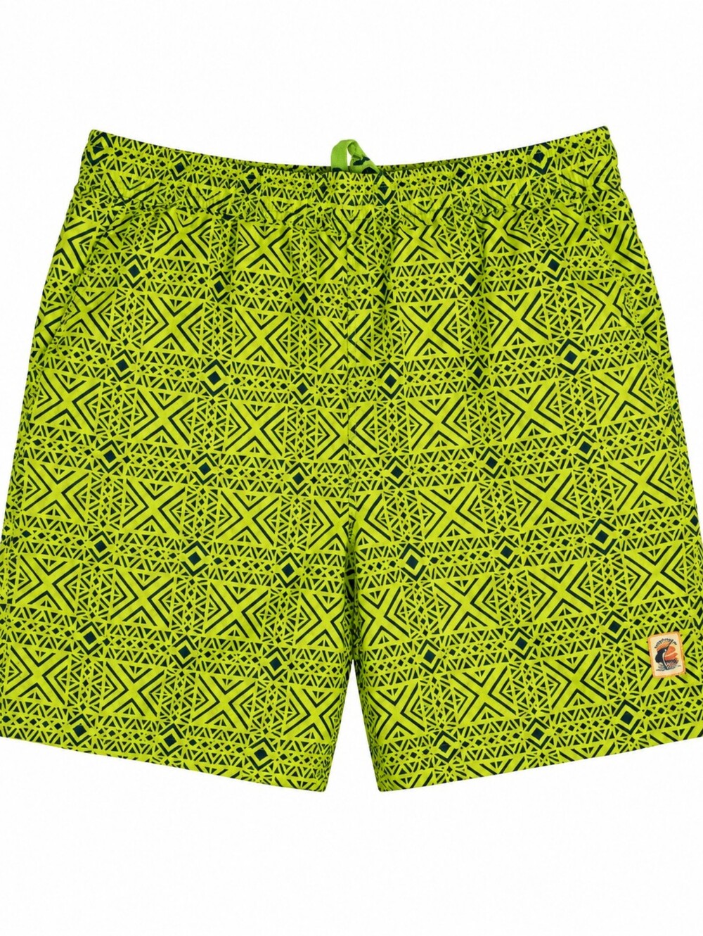 Tommy Bahama Men’s Geometric Board Swim Shorts Green Navy Size M